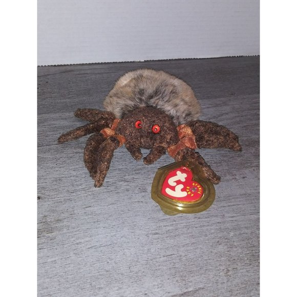 Ty Toys Ty Beanie Baby Hairy Spider Rare Tarantula Pristine Clean